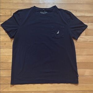 Nautica Navy Blue Short Sleeve Tee Classic Style